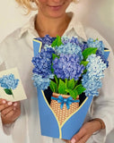 Nantucket Hydrangeas Freshcut Paper Flower Card