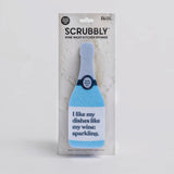 Scrubbly Sponge - I Like My Dishes Like I Like My Wine Sparkling