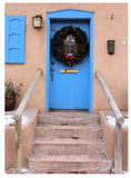 Santa Fe Blue Door Holiday Card
