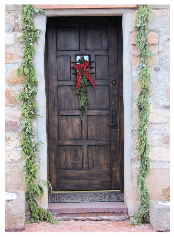 Canyon Road Door Holiday Card