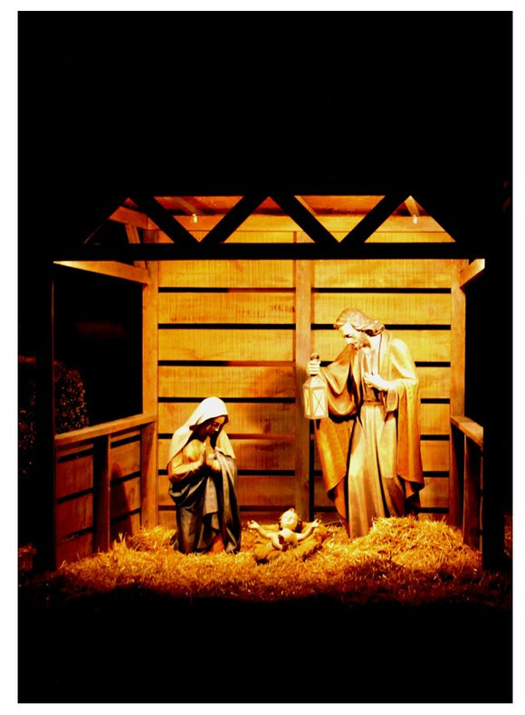 Old Town Albuquerque Manger Scene Holiday Card