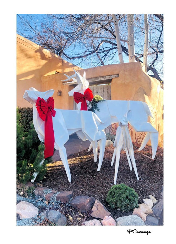 Deer Sculpture Holiday Card