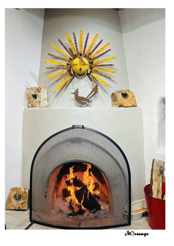 Kiva Fireplace Holiday Card