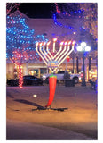 Menorah on Santa Fe Plaza Hannukah Card