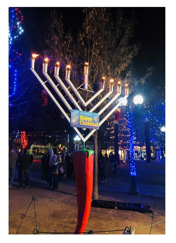 Menorah on the Plaza Hannukah Card