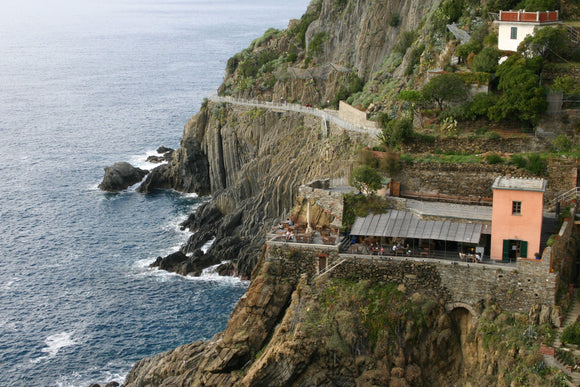 Seaside Cliffs in Monterosso (Blank Card)