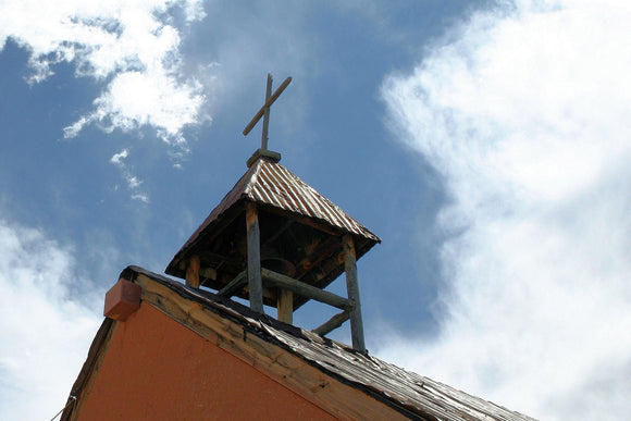 Las Golondrinas Church Bell Tower (Blank Card)