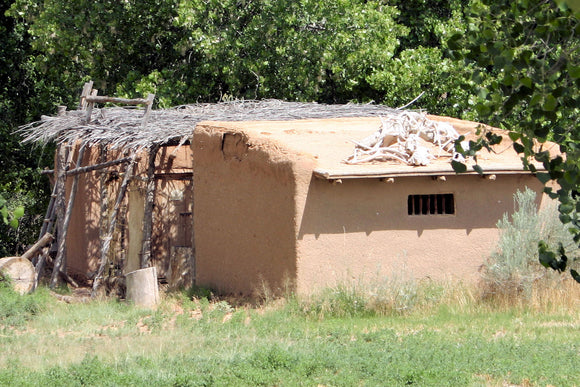House in Las Golondrinas (Blank Card)