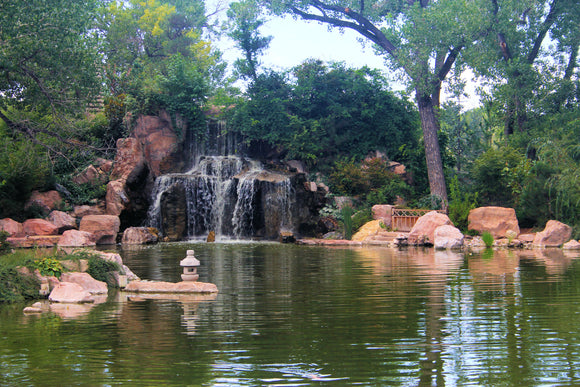 Pond and Waterfall (Blank Card)