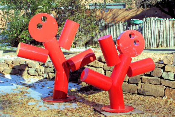 Canyon Road Sculpture (Blank Card)