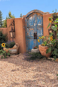Santa Fe Blue Gate (Blank Card)