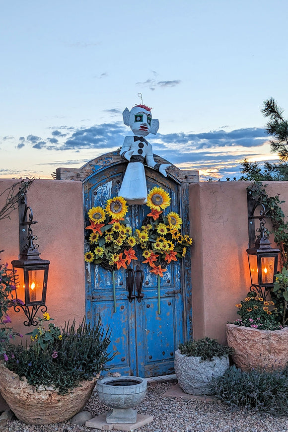 Zozobra and Gate (Blank Card)