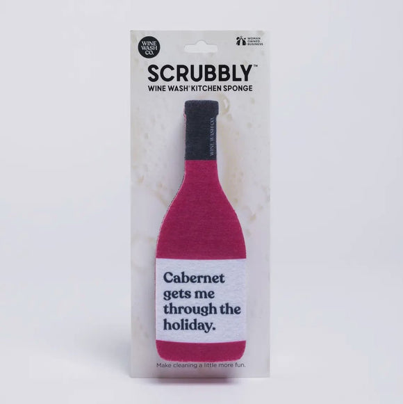 Scrubbly Sponge - Cabernet Holiday