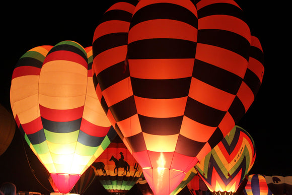 Albuquerque Balloon Fiesta Balloon Glow 1 (Blank Card)