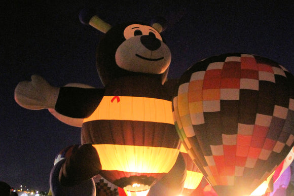 Albuquerque Balloon Fiesta Balloon Glow Bee (Blank Card)