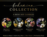 Artful Scents Mini Tin Candle Gift Collection (Bohemian Collection)