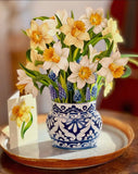 English Daffodils Freshcut Paper Flower Card