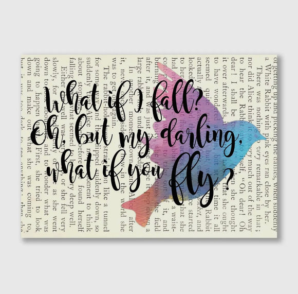 What If I Fall? Oh Darling, But My Darling What If You Fly Book Art