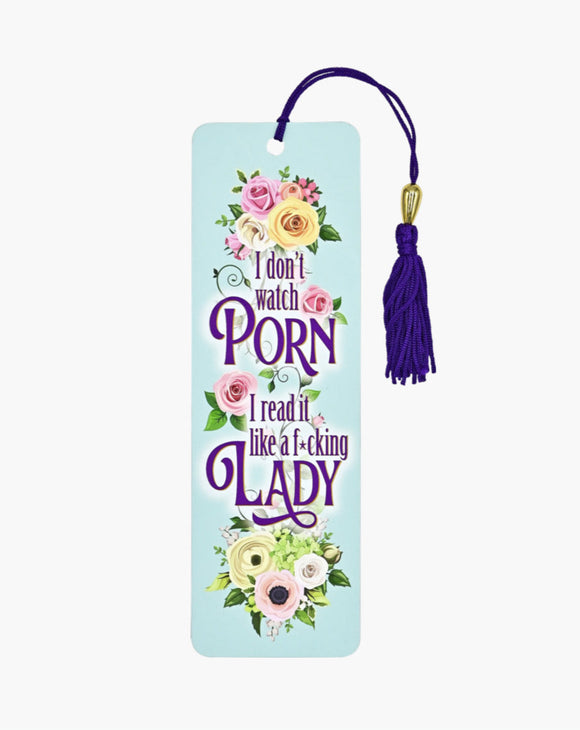 I Don't Watch Porn Beaded Bookmark