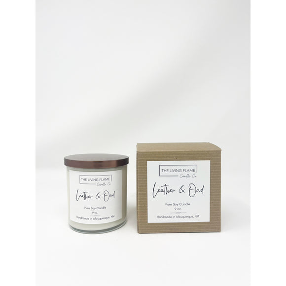 Leather & Oud Soy Candle
