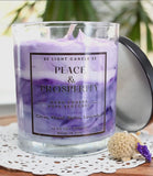 Peace and Prosperity Lavender Candle