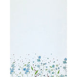 Blue Flowers Stationery Set