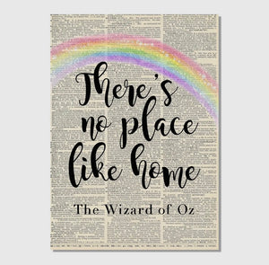 There's No Place Like Home - The Wizard of Oz Book Art