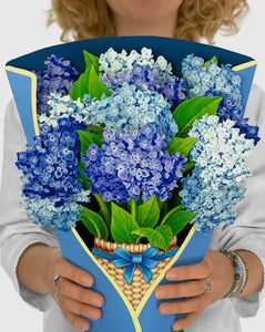 Nantucket Hydrangeas Freshcut Paper Flower Card