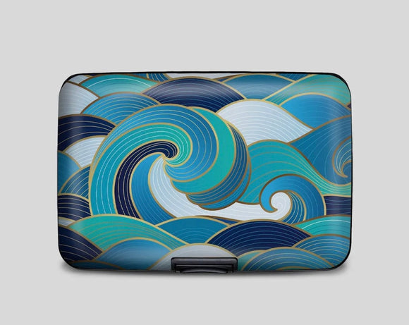 Enameled Wave Armored Wallet