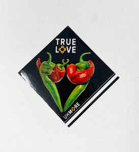 Red and Green Chile True Love Sticker (small)