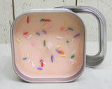 Birthday Cake Soy Candle in Small Tin