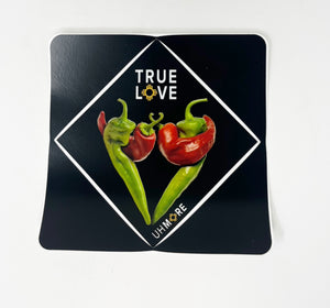 Red and Green Chile True Love Sticker (large)