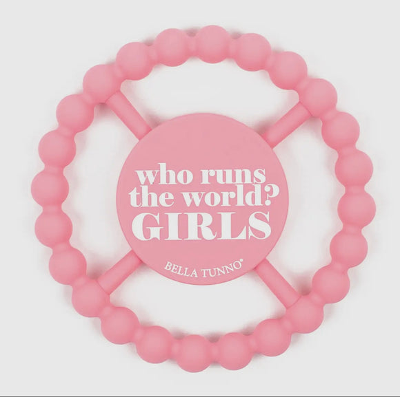 Who Runs The World Happy Teether