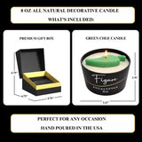 Green Chile Pepper Candle - Eucalyptus Scent