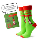 Happy Birthday Hot Stuff Socks and Card
