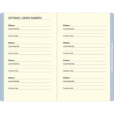 Blue Agate Internet Address and Password Logbook