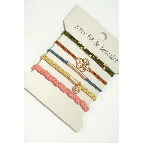 Boho Bracelet Hair Ties (Multi-Color)