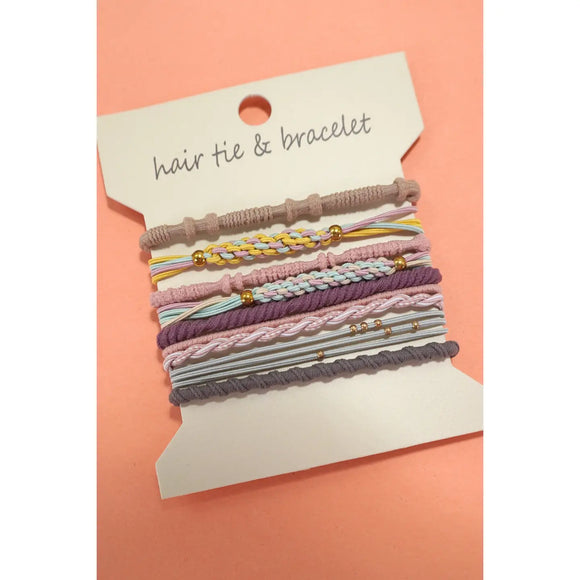 Boho Bracelet Hair Ties (Pastel)