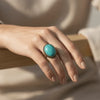 Qena Turquoise Gold Ring
