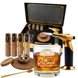 Whiskey Smoker Kit with Torch & Retirement Glass