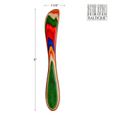Baltique® Marrakesh Colorful 8" Wooden Cheese Spreader Knife