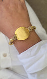 Suede Disc Bracelet