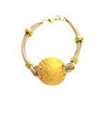 Suede Disc Bracelet