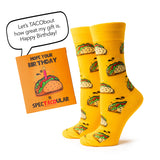 SpecTACOular Birthday Socks and Card