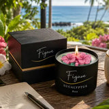 Tropical Flower Candle - Eucalyptus Scent