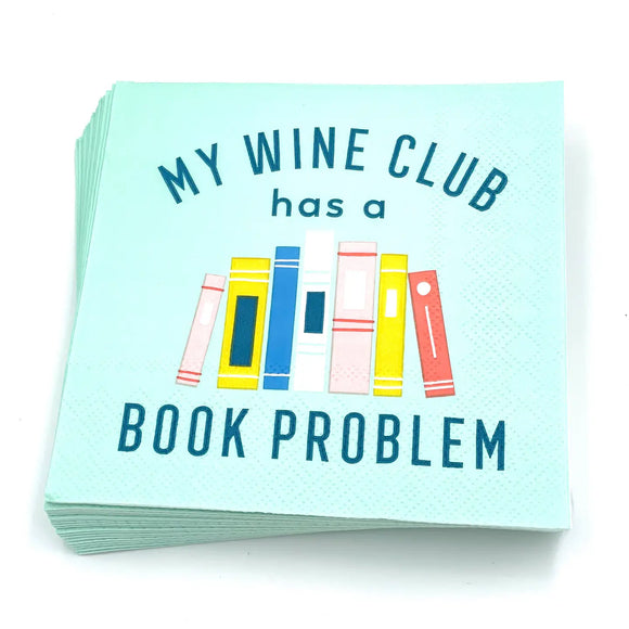 My Wine Club Has a Book Problem Cocktail Napkins