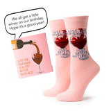 Better with Age Birthday Socks and Card