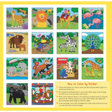 My First Color-By-Sticker Book At the Zoo