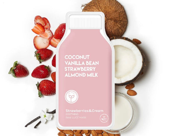 Strawberries and Cream Soothing Raw Juice Sheet Mask