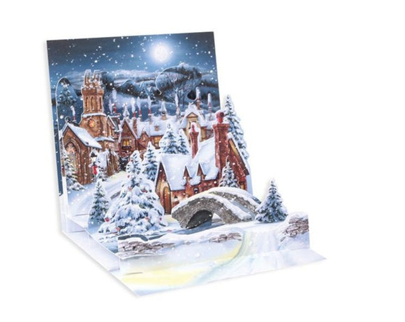Midnight Village Pop Up Holiday Card